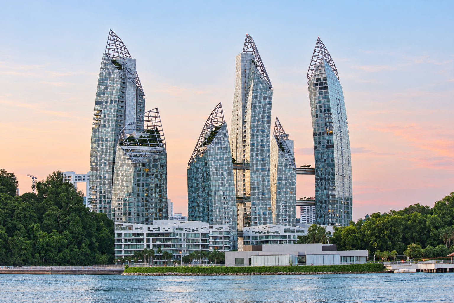 Reflections at Keppel Bay waterfront towers