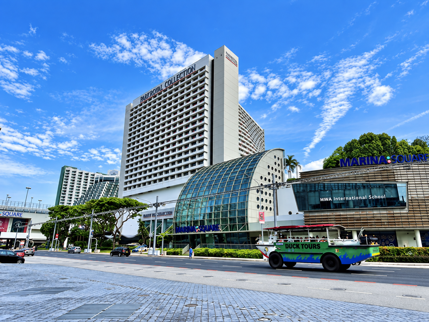Marina Square and hotel exterior